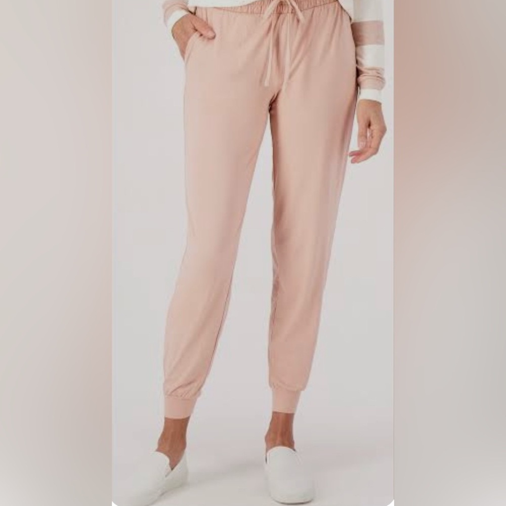 🍪 AnyBody Women’s Joggers with Snap Cuffs Pale Pink XLP
